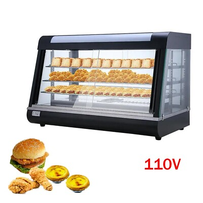 #ad Commercial Food Warmer Display Stainless Egg Tart Pizza Food Display Cabinet Thr $739.50