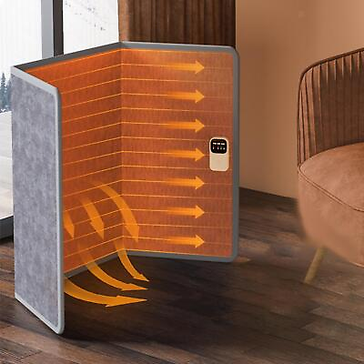 #ad Portable Space Heater with Blanket Electric Heating Pad Floor Foot Warmer $64.84