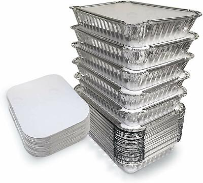 Aluminium Silver Foil Container 750 ml Food Storage Disposable Containers 25pcs $32.84