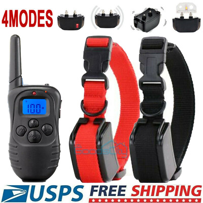 Dog Shock Collar With Remote Waterproof Electric For Large 880 Yard Pet Training $14.99