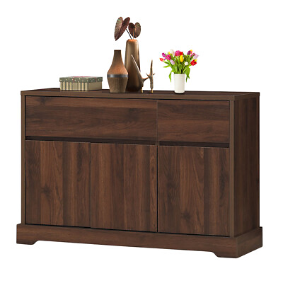 Buffet Sideboard Console Table Server Cupboard Cabinet w 2 Storage Drawers $155.99