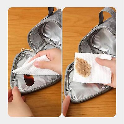 Mini Triangle Lunch Box.Bag Ice Pack Bento Breakfast Food Insulated W2Z6 $5.05