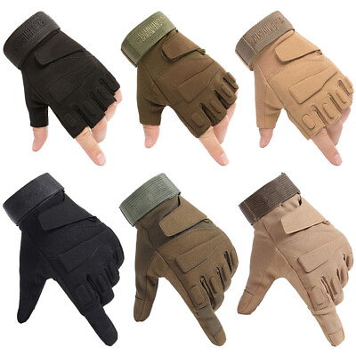 #ad #ad Tactical Full Half Finger Airsoft Hunting Men Women Outdoor Sport Cycling Gloves $11.99