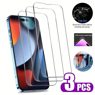 #ad Tempered Glass Screen Protector For iPhone 14 13 12 11 Pro Max X XS XR 8 7 6 $0.99