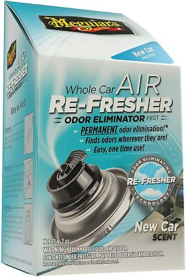 Meguiar#x27;s Whole Car Air Re Fresher Odor Eliminator Mist New Car Scent 2 fl oz. $13.13