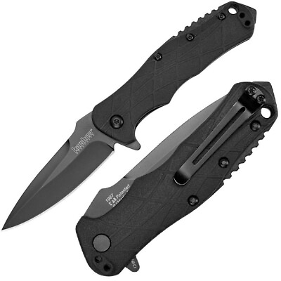 #ad Kershaw RJ Tactical Liner A O Folding Knife 3quot; 8Cr13MoV Steel Blade GFN Handle $23.69