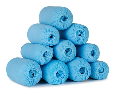 1000 pcs Wholesale Disposable Shoe Covers Non Woven Waterproof Dust proof Blue $90.00
