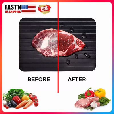 Fast Defrosting Tray Rapid Thawing Board Safe Defrost Meat Frozen Food Plate US $10.35