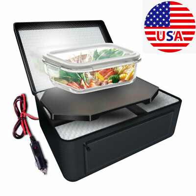#ad Portable Electric Food Warmer Heating Lunch Box Bag Mini Oven Container for Car $29.99