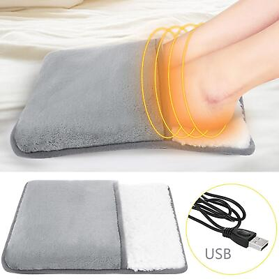 #ad USB Electric Foot Warmer Heater for Winter Home Feet Warmer Heating Blanket $16.94
