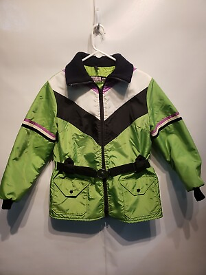 #ad Vtg Arctic Cat Snowmobile ZR Sno Pro Racing Coat Jacket Womens Size Large Green $254.95