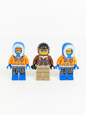 #ad #ad Lego City lot of 3 MiniFigs Artic Pilot CTY0490 Artic Explorer CTY0491 amp; CTY0492 $10.75