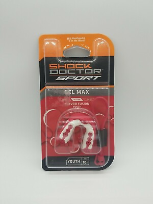 Shock Doctor Sport Gel Max Flavor Fusion Punch Youth Mouth Guard 10 New Sealed $9.99
