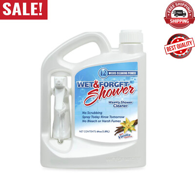 #ad 64 Fl Oz WEEKLY Bathroom Cleaner High Efficiency Sprayer Soft Vanilla Scent New $21.97