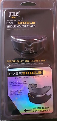 #ad Everlast Ever Shield Single Mouth Guard Gray Model 1400000 Level II Brand New $15.00