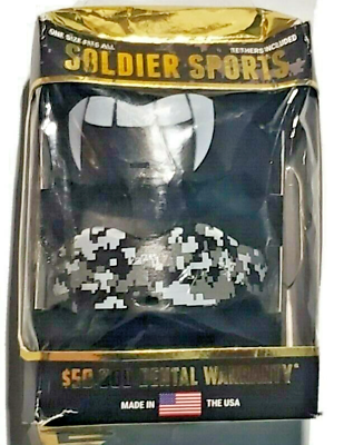 #ad #ad soldiers sports mouth piece custom fangs camo 2 pack mgc 001 black new in box $11.99