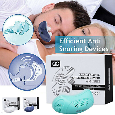 Micro Electric CPAP Noise Anti Snoring Device Sleep Apnea Stop Snore Aid Stopper $12.14