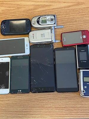 #ad Lot of 11 Phones devices For Parts Repair as is $14.99