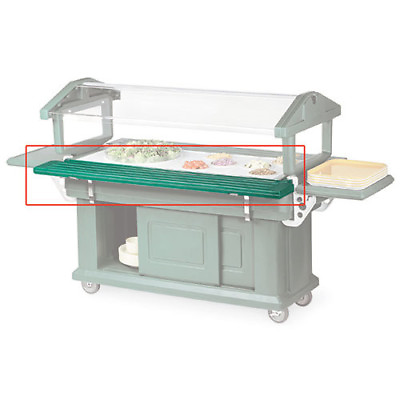 Salad Bar Tray Rail 71 1 2quot; Wide for Standard and Youth Bars Black $311.13