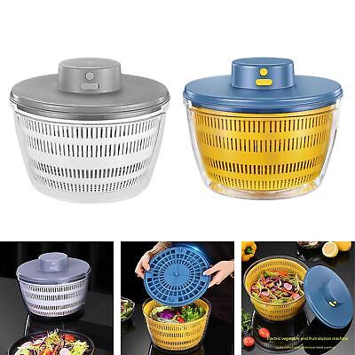 Electric Salad Automatic Draining for Lettuce Vegetable $44.43