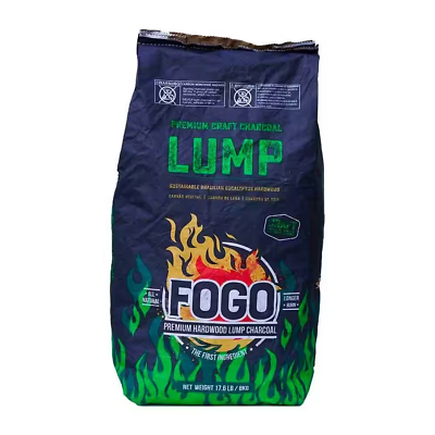 #ad FOGO 17.6 Lbs. Eucalyptus Lump Charcoal Briquets Grilling BBQ Cooking Tailgate $41.98