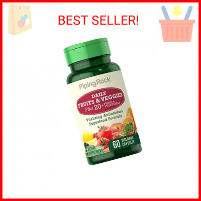 #ad #ad Piping Rock Fruits and Veggies Supplement 60 Capsules Superfood Fruit and Ve $10.99