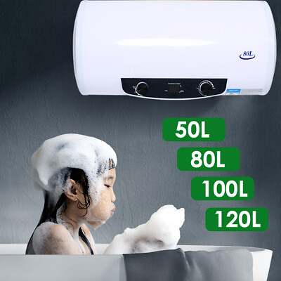 Hot Water Heater Electric Warmer Large Tank House Bathroom Shower 50 80 100 120L $136.80