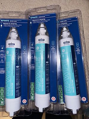 3 Pack Genuine GE RPWFE RPWF Replacement Refrigerator Water Filter Sealed $117.00