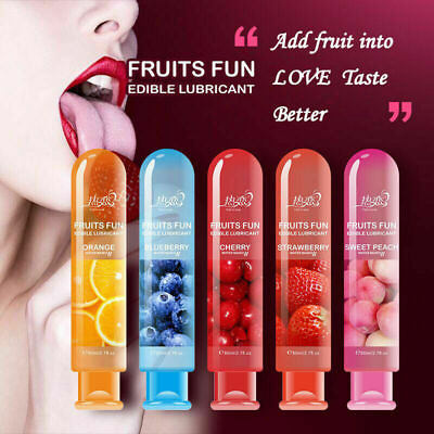 Edible Fruit Flavor Lubricant Sex Lube Water Based Lube Couple Oral Sex Fantasy $24.99