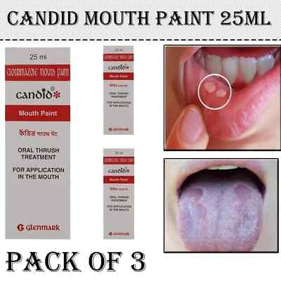 #ad 3 X Candid Mouth Pain For Oral Thrush Treatment For Kills Fungal Infection FS. $22.49