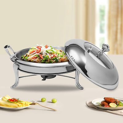 #ad 1 Pack Chafing Dish Set 2.5L Stainless Steel Buffet Chafers Food Warmer 26cm $37.07