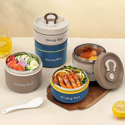 #ad #ad 650ml 350ml Lunch Box Good Sealing Keep Warm Bpa Free Insulation Lunch Box Bento $11.71
