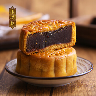 #ad Chinese Food snacks Xinghualou Mooncake杏花楼玫瑰豆沙月饼100g*5个 中秋月饼 $36.00