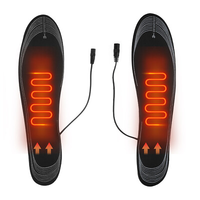 #ad #ad USB Electric Heated Shoe Insoles Sock Feet Heater Foot Pads Winter Warmer Insole $6.59