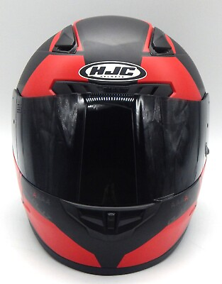 #ad HJC CL 17 Black amp; Red DOT Certified Motorcylcle Helmet Size Large With Cloth Bag $80.00