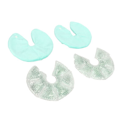 #ad 1 Pair Breast Gel Pads Reusable Hot Cold Compress Breast Nursing Ice Pack Fo HMO $18.76