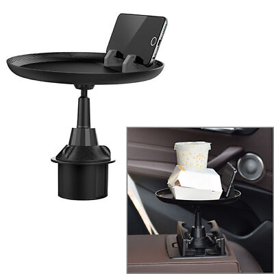 #ad For Eating w Cell Phone Slot Coffee Stand Food Car Cup Holder Tray Table Short $44.62