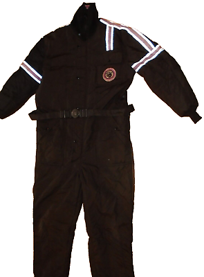 #ad Vintage 1970s Artic Cat Snowmobile Coverall Suit Size L Insulated Overalls $80.00