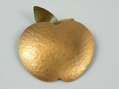 Vintage Apple Pin Brooch Fruit Food Copper $5.00