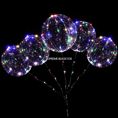 #ad 10* LED Bobo Balloons Light Up Valentines Wedding Birthday Christmas Party Decor $12.99