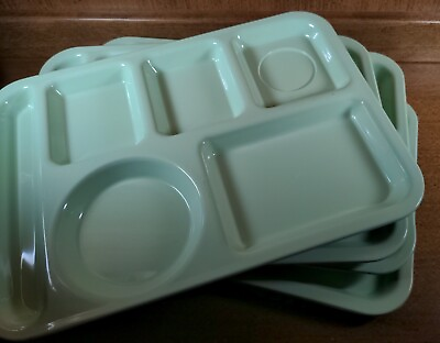 #ad Set of 4 School Lunch Style Compartmentalized Food Trays Edward Don amp; Co. Used $35.00