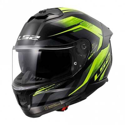 #ad LS2 Helmet FF808 Stream 2 2206 Fury Black Yellow GBP 119.99