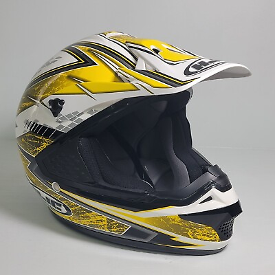 HJC CL X4C Black Yellow Youth L Helmet Dirt Motocross ATV CS MX Blizzard NWOT $65.96