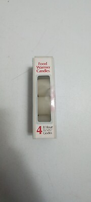 #ad Vintage New Box 3 Pack Food Warmer Candles Generic Made in Hong Kong $12.76