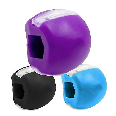 #ad 3PCS Jawline Exerciser Mouth Jaw Exerciser Fitness Ball Neck Face Trainer $10.99