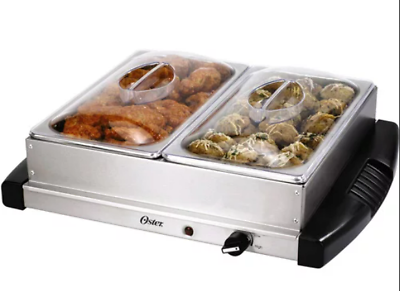 #ad Buffet Tray Food WARMER Portable Heat Party Cocktail OSTER $35.00