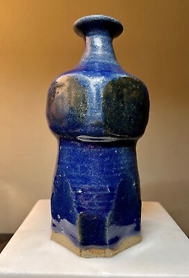 Vintage Modernist Studio Pottery Vase Signed RC $23.00