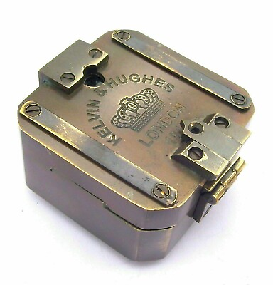 #ad #ad Antique Vintage Brass Solid Kelvin amp; Hughes 1917 Brunton Compass Handmade gift $25.81