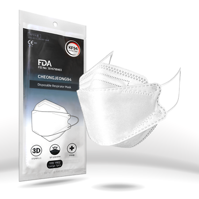 10 50 100 KF94 Disposable Face Masks 4 Layers Filters 95% PFE amp; BFE KN95 $7.95