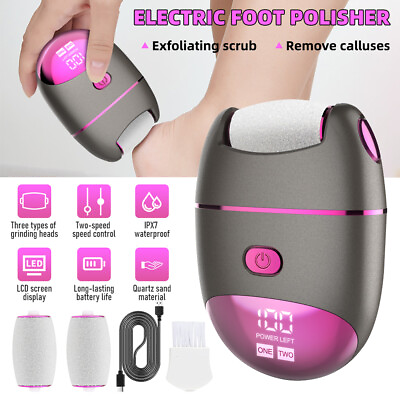 Electric Foot Grinder File Callus Dead Skin Remover Pedicure Tools Rechargeable $20.99